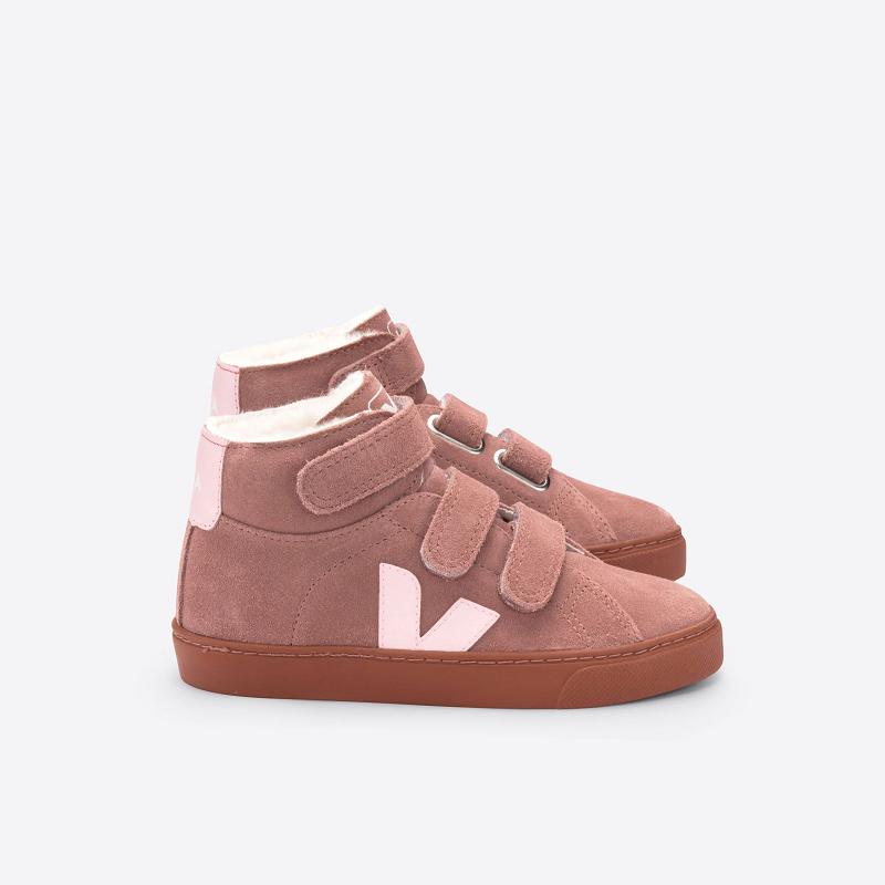 Zapatillas Veja Niños Madrid - Esplar Mid Tenis Rojas Suede ES3573680